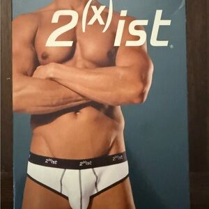 2xist Men's Blue and White Briefs